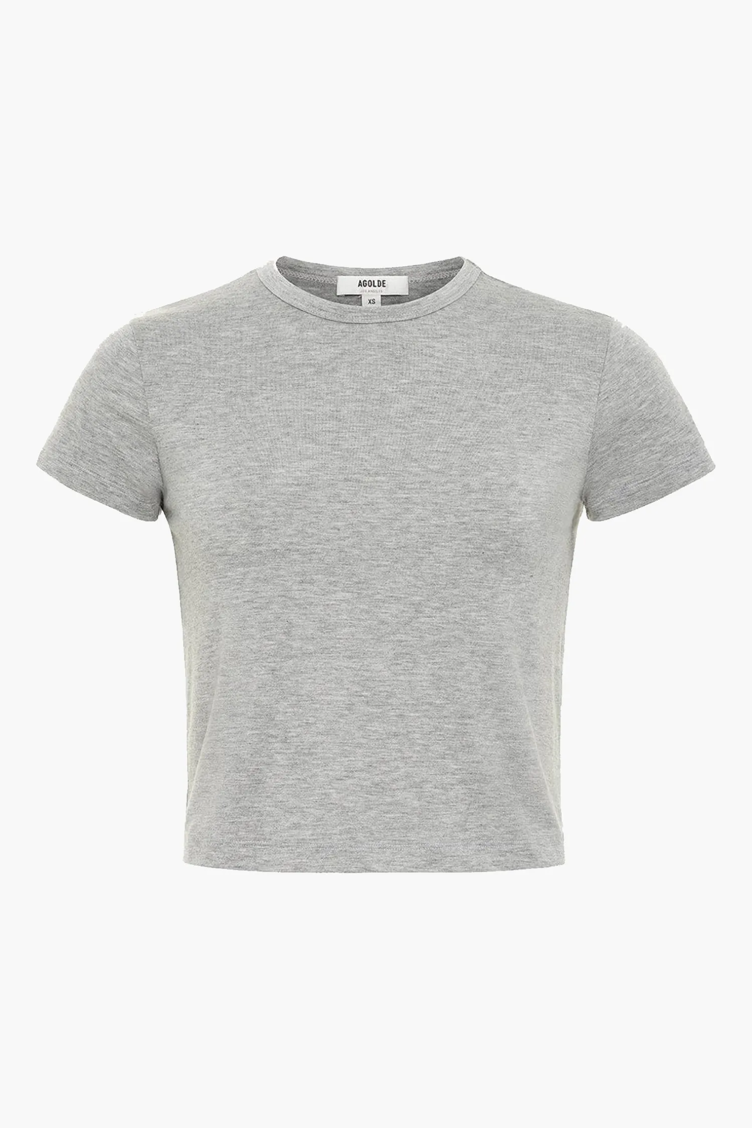 Outlet AGOLDE ADINE SHRUNKEN TEE GreyHeather
