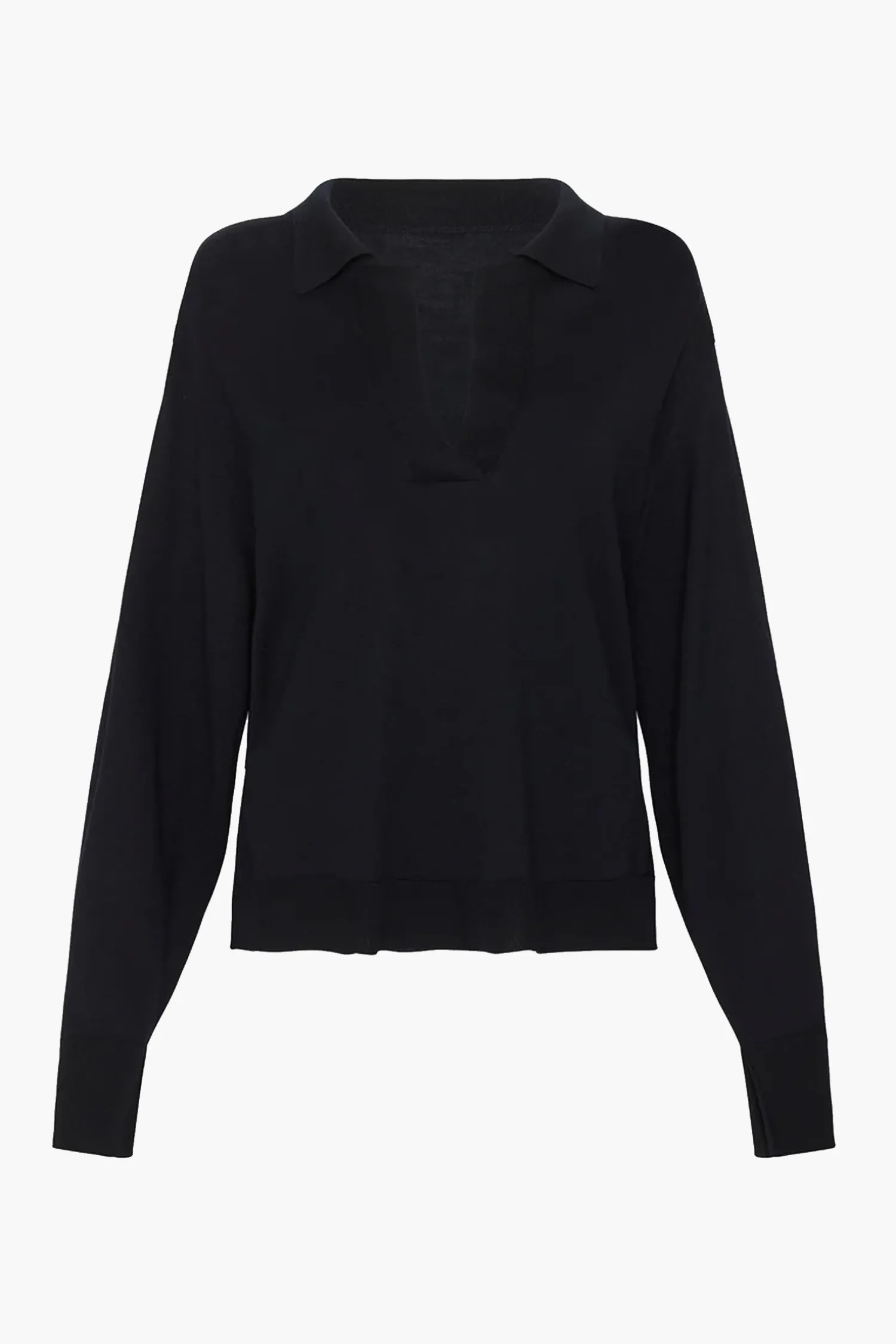 Outlet ESSE AMOR KNIT COLLARED SWEATER Black