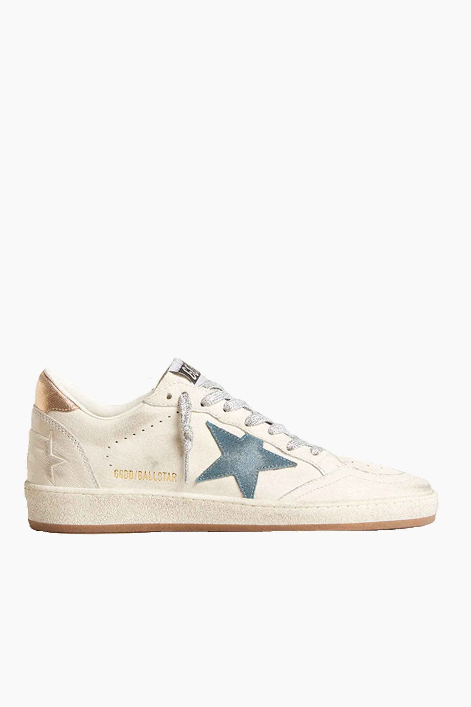 Best GOLDEN GOOSE BALLSTAR SNEAKER White/SmokeBlue/Peach