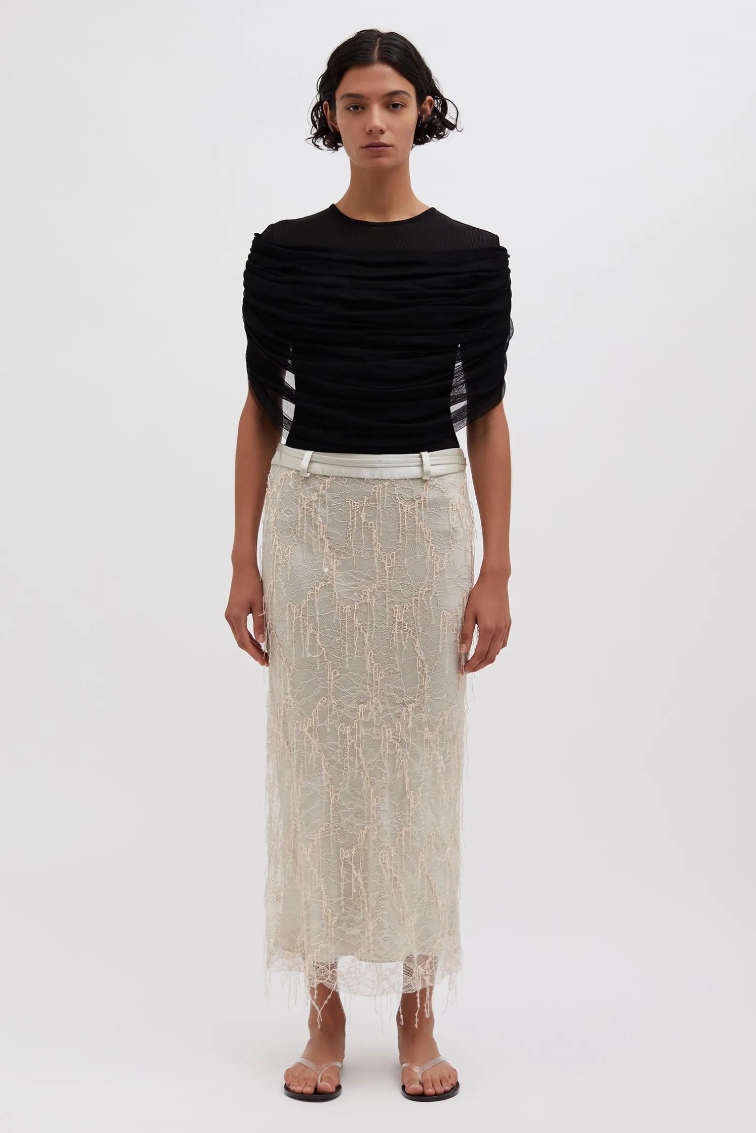 Fashion CHRISTOPHER ESBER BEADED IVY LACE SKIRT Balm