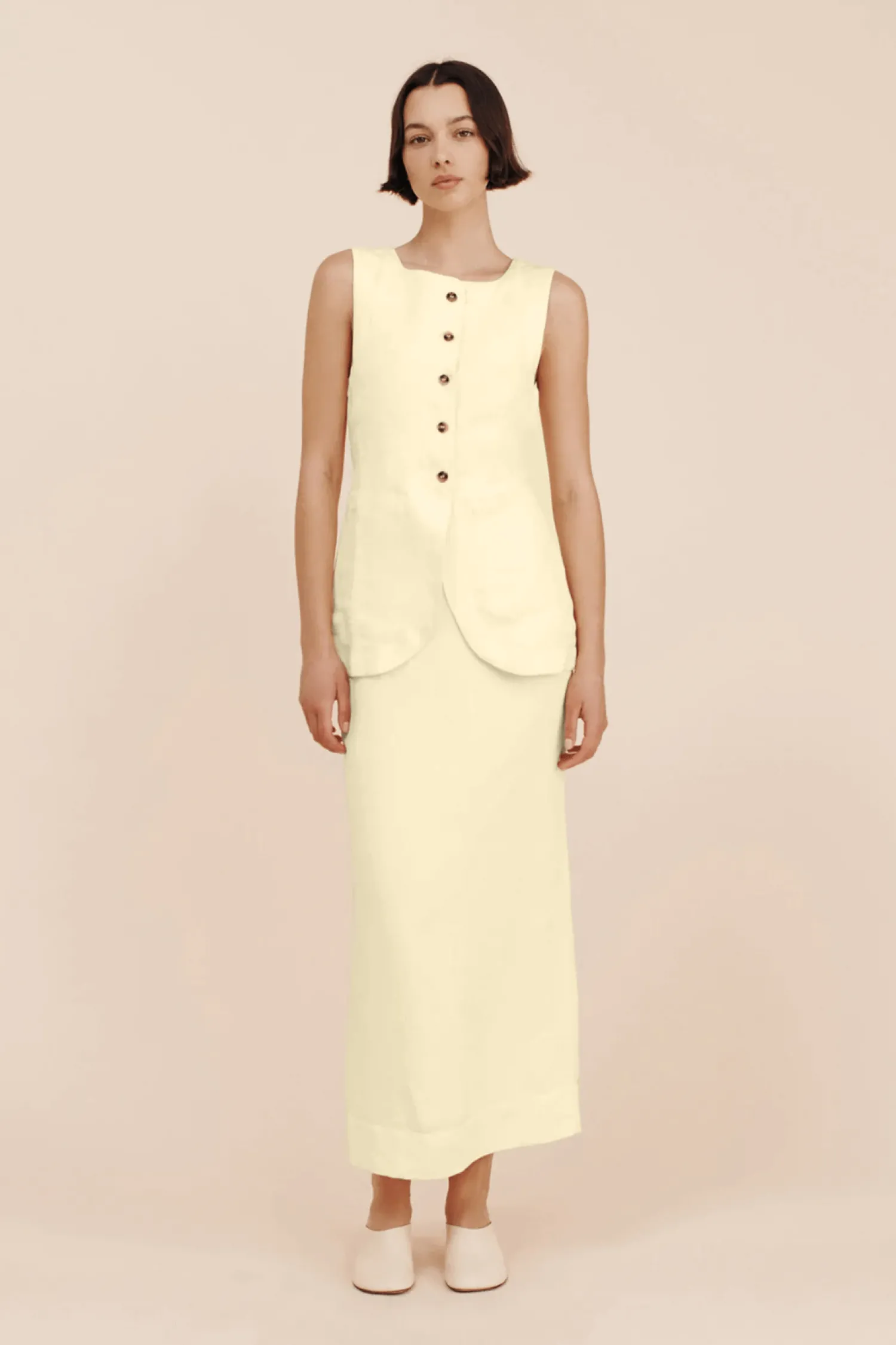 Flash Sale POSSE EMMA PENCIL SKIRT ButterYellow