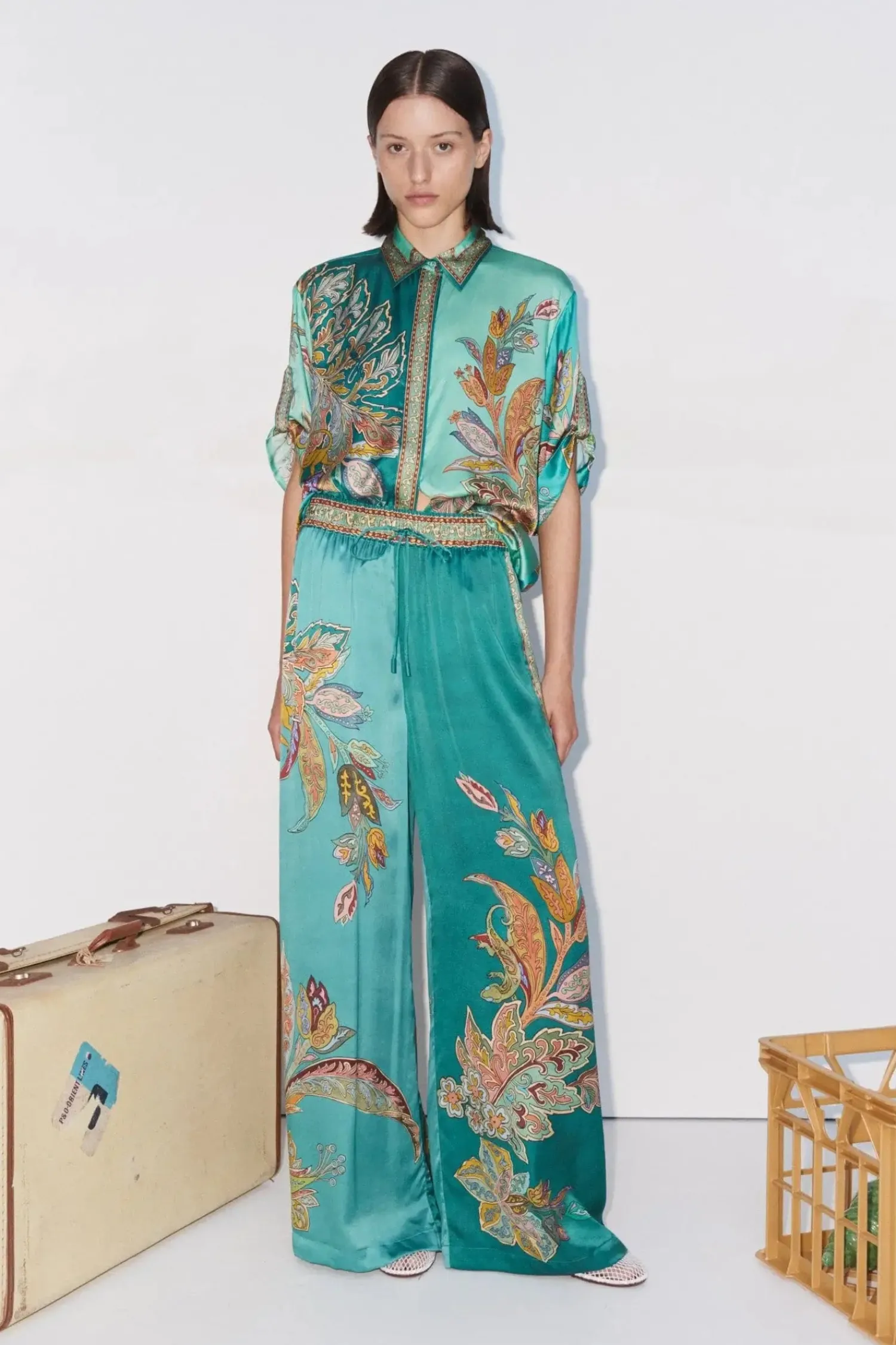 Shop ALÉMAIS FRANCA SHIRT Blue