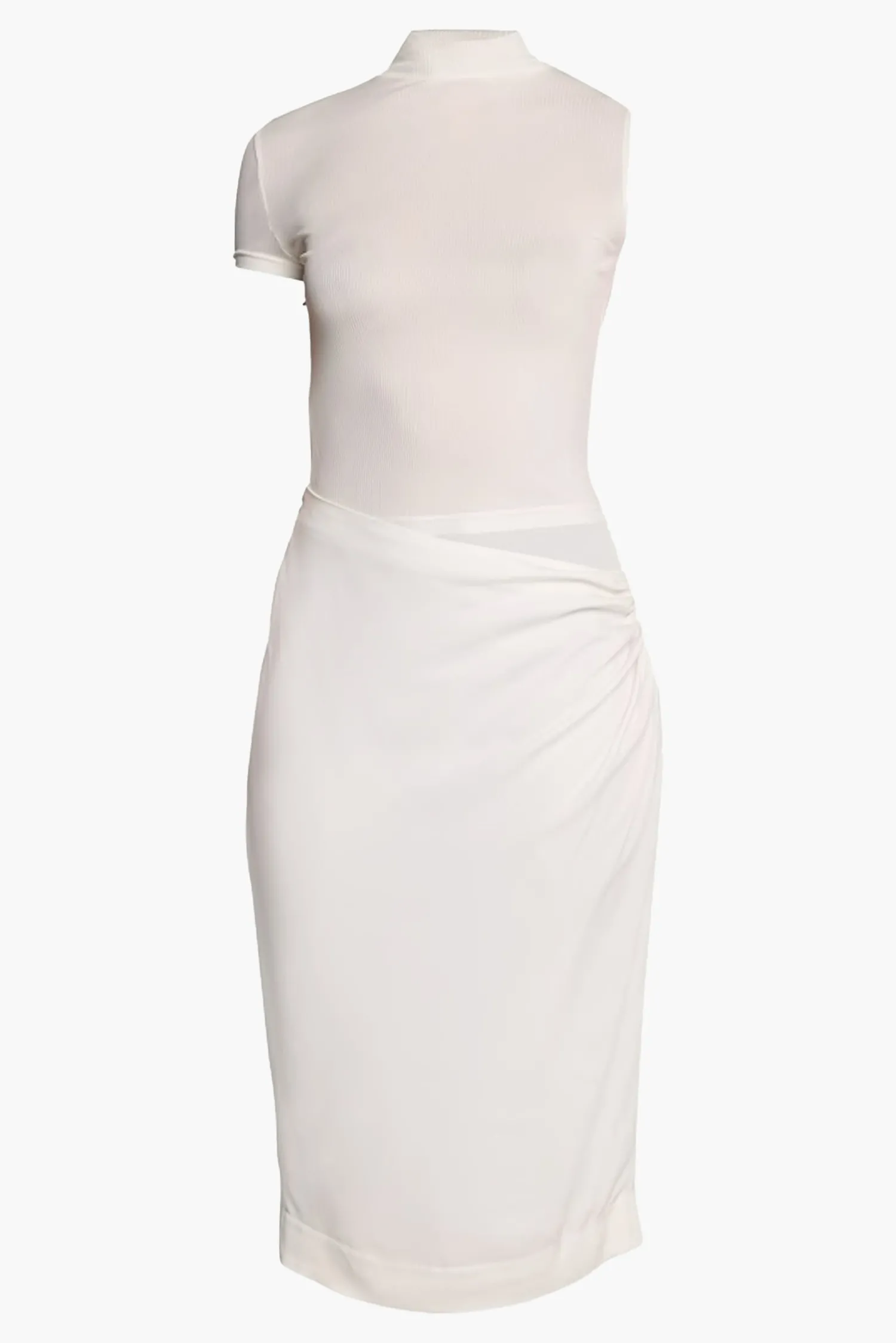 Shop CHRISTOPHER ESBER FUSION TEE DRESS White