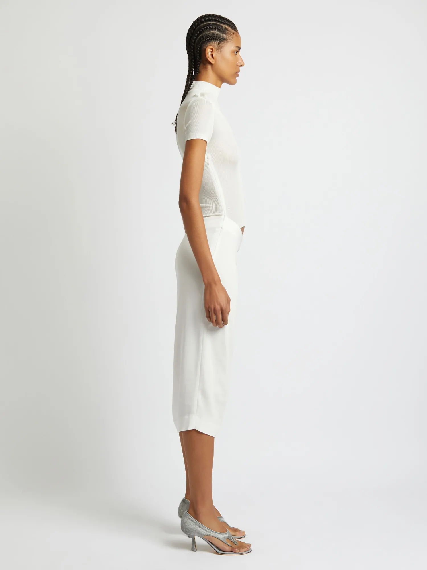 Shop CHRISTOPHER ESBER FUSION TEE DRESS White