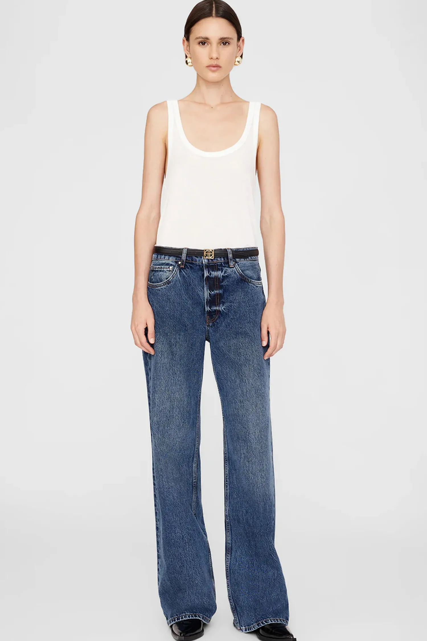 Fashion ANINE BING HUGH JEAN DarkIndigo