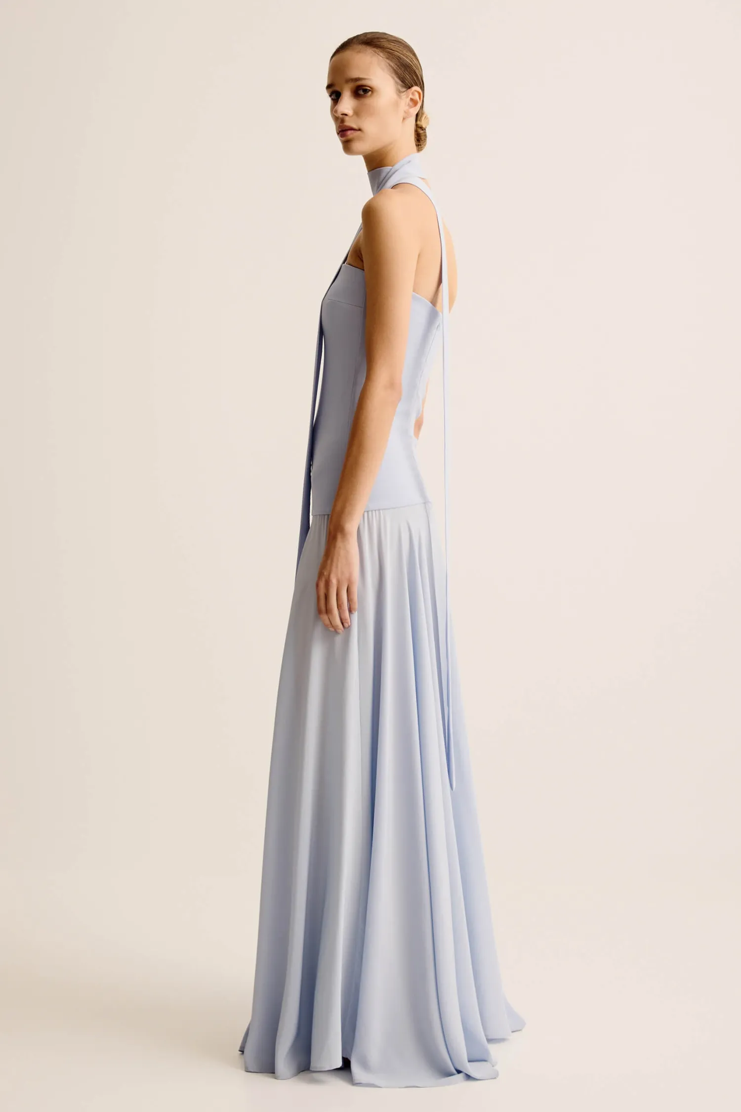 Best ESSE ILLI STRAPLESS DRESS AgateBlue