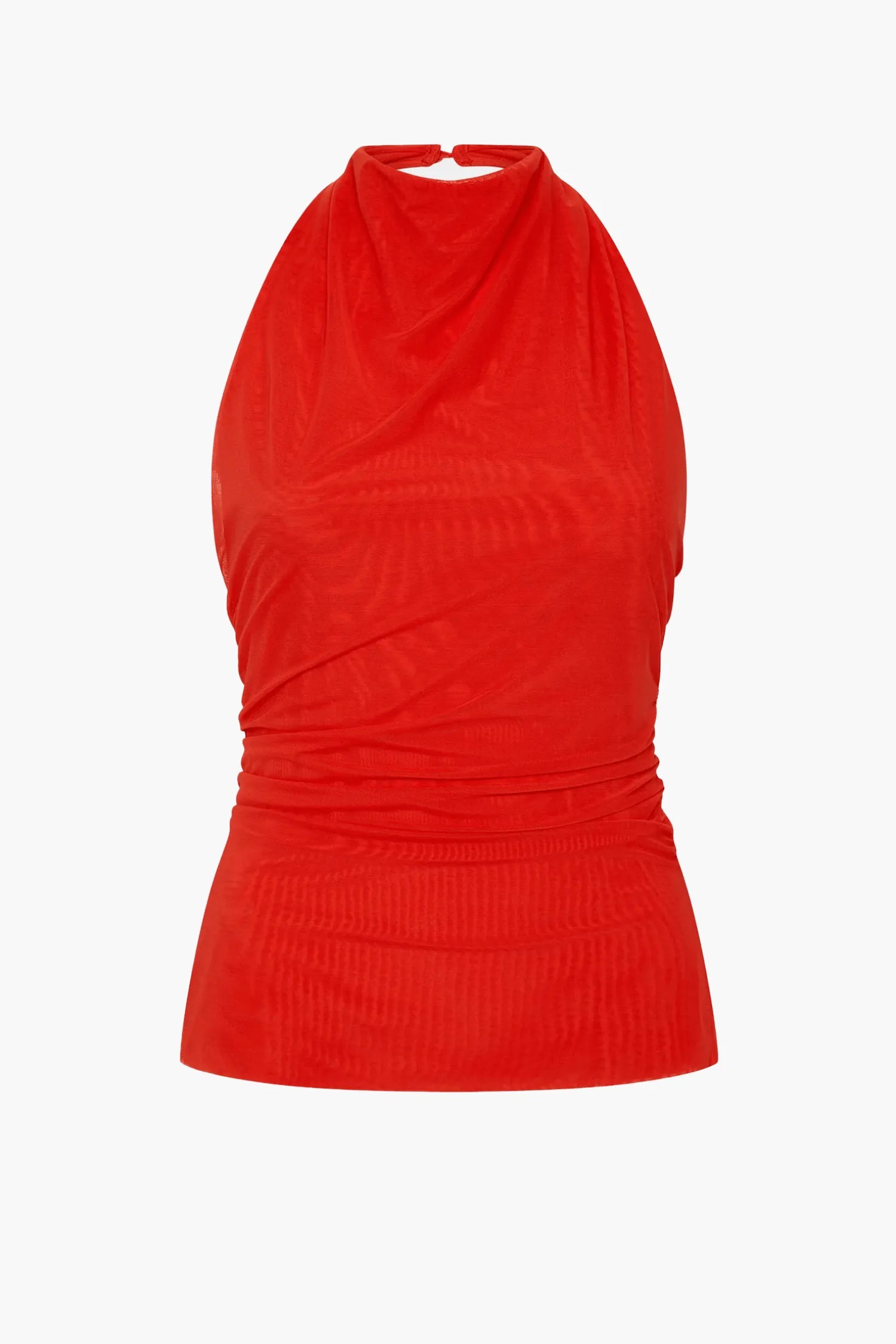Sale SIR JACQUES MESH HALTER TOP PomeloRed