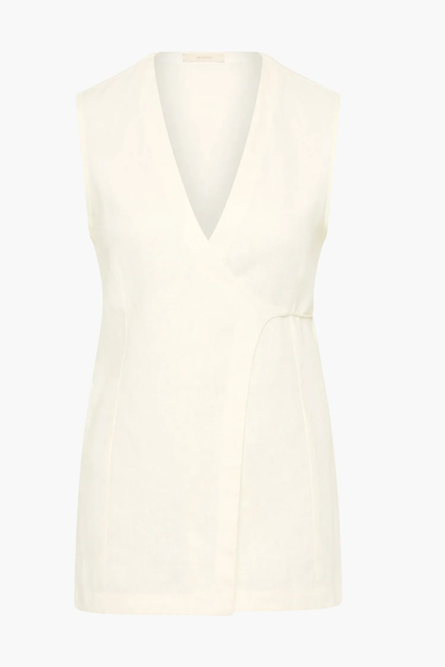 Fashion FAITHFULL THE BRAND LULEA WRAP VEST White