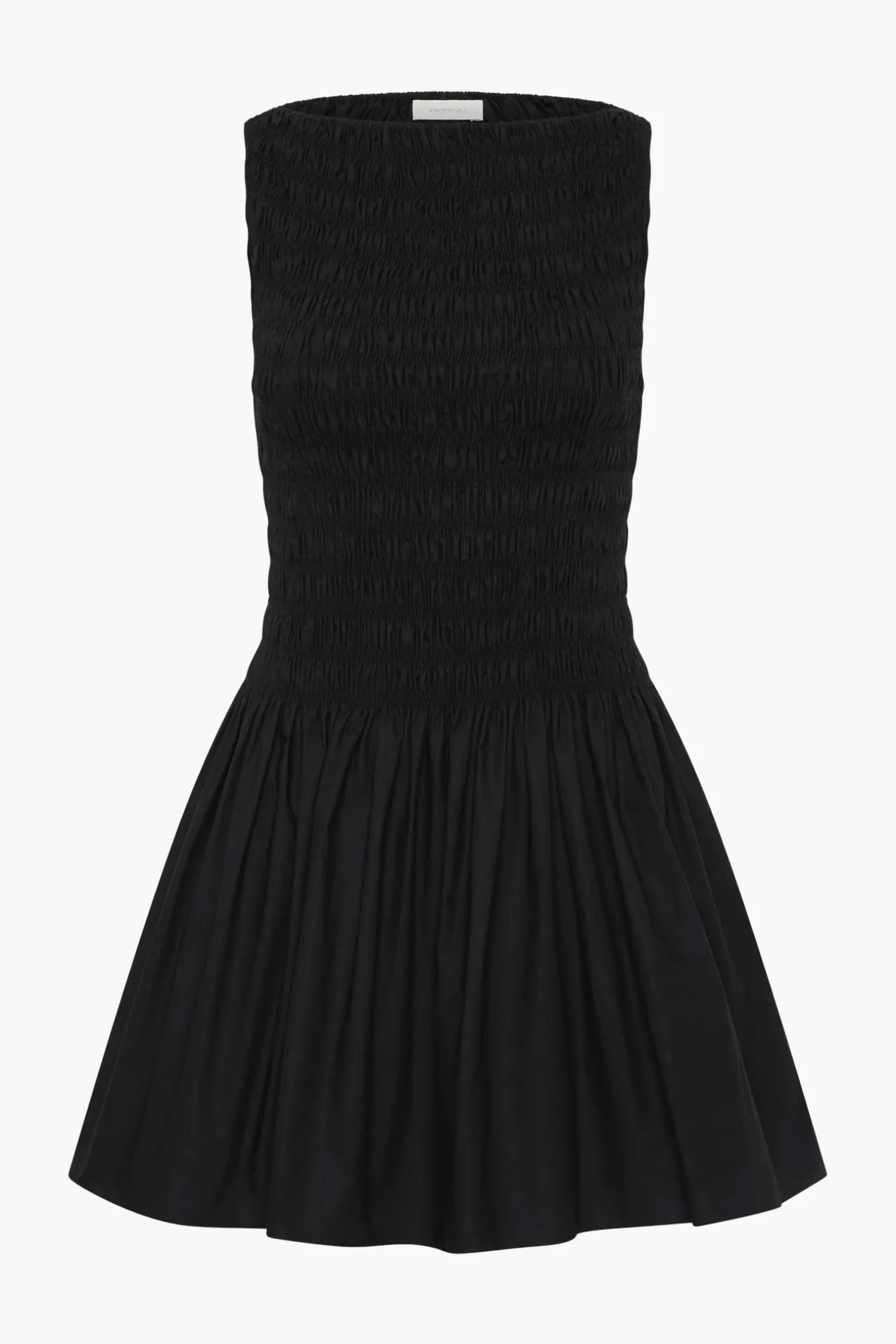Shop FAITHFULL THE BRAND NOA MINI DRESS Black