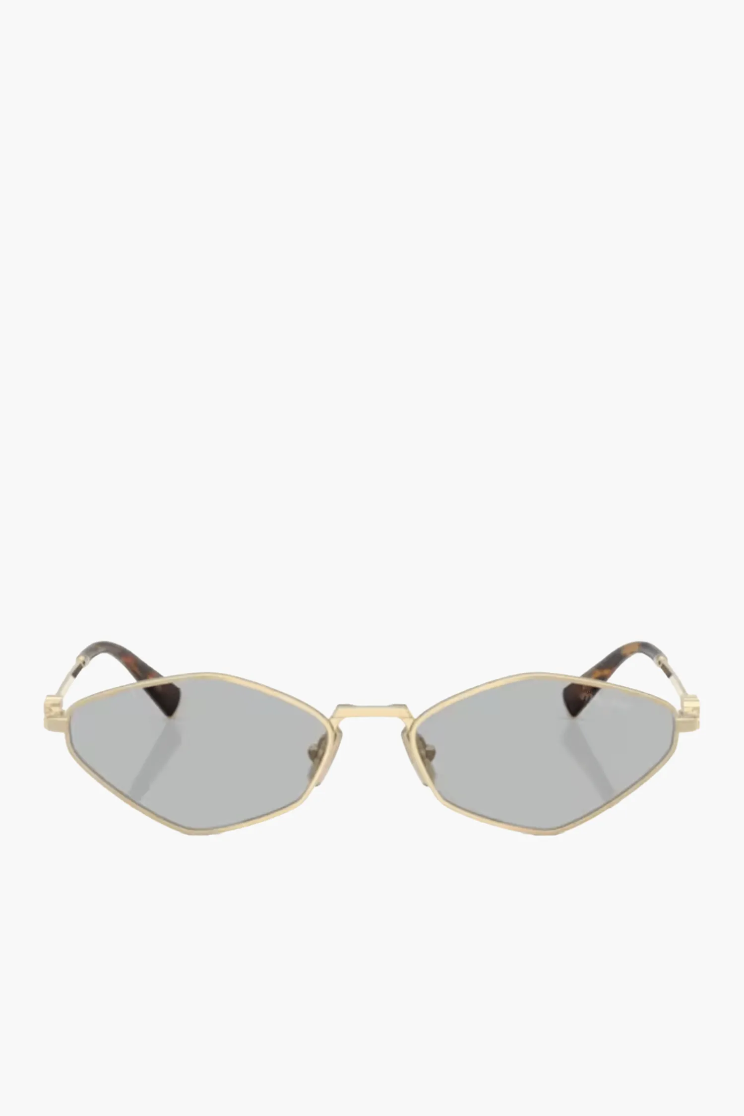 Sale MIU MIU REGARD METAL GEO SUNGLASSES Gold/Grey