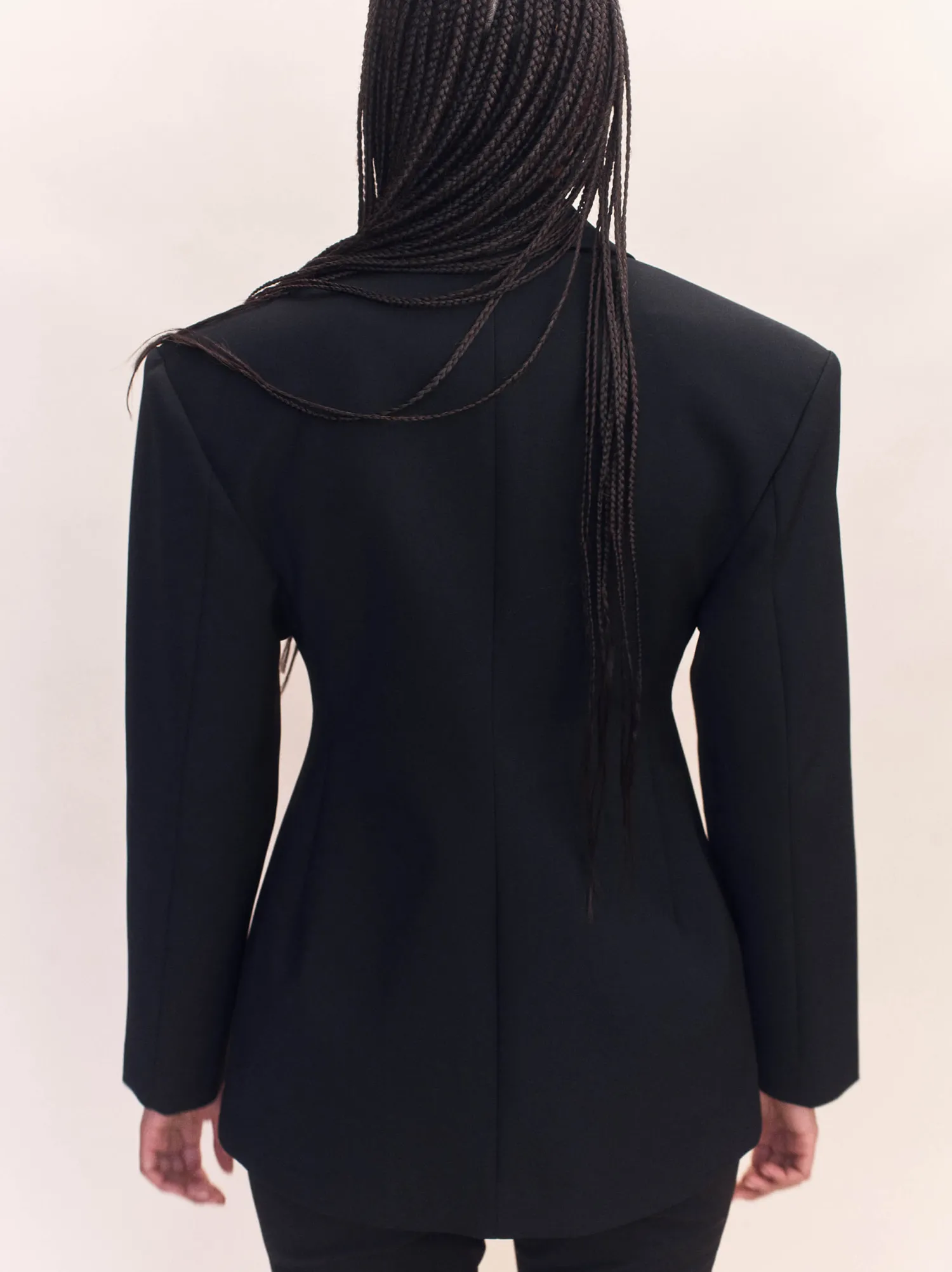 Sale COURTNEY ZHENG SCUBA WOOL BLAZER