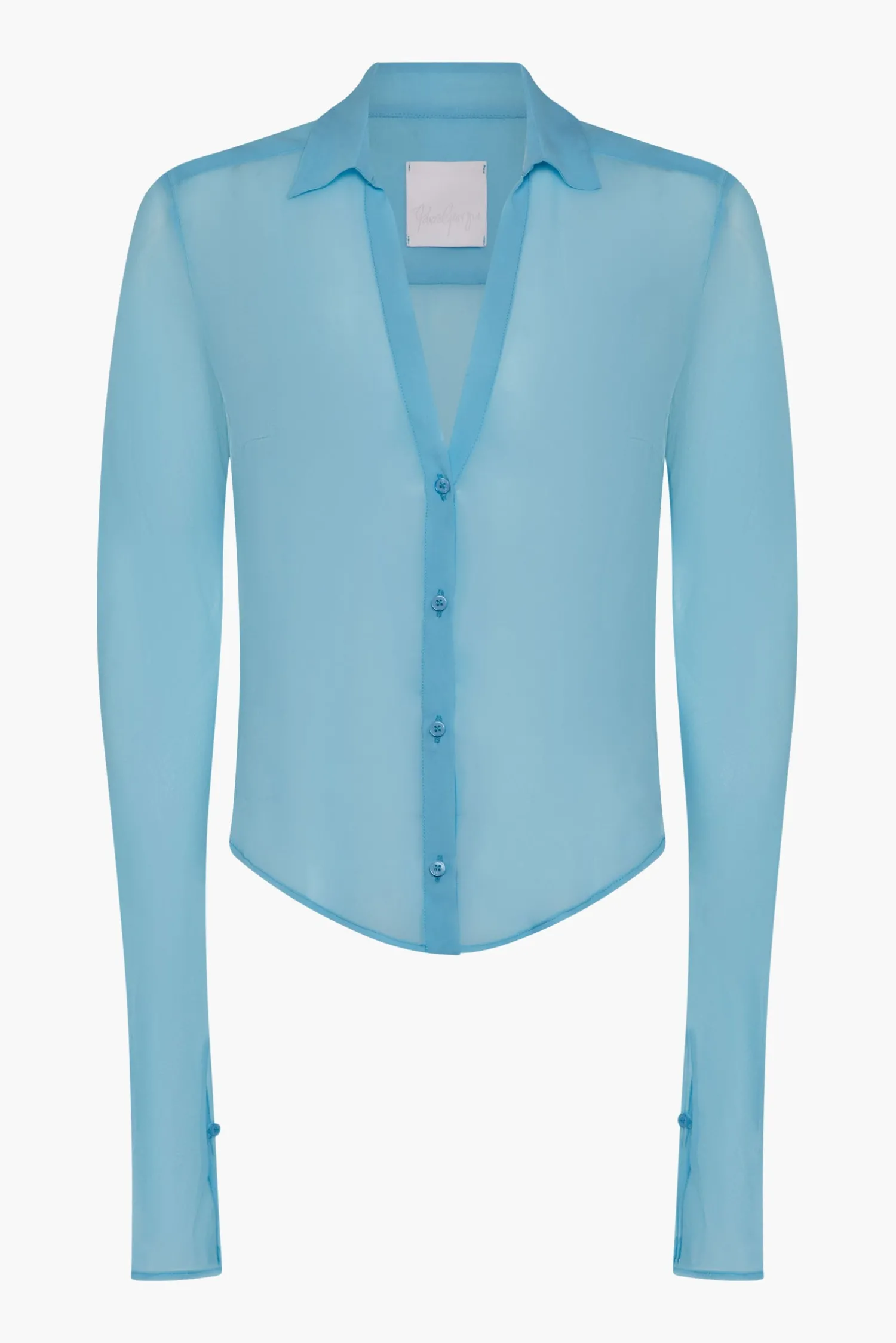 Cheap Paris Georgia SHEER SILK SHIRT
