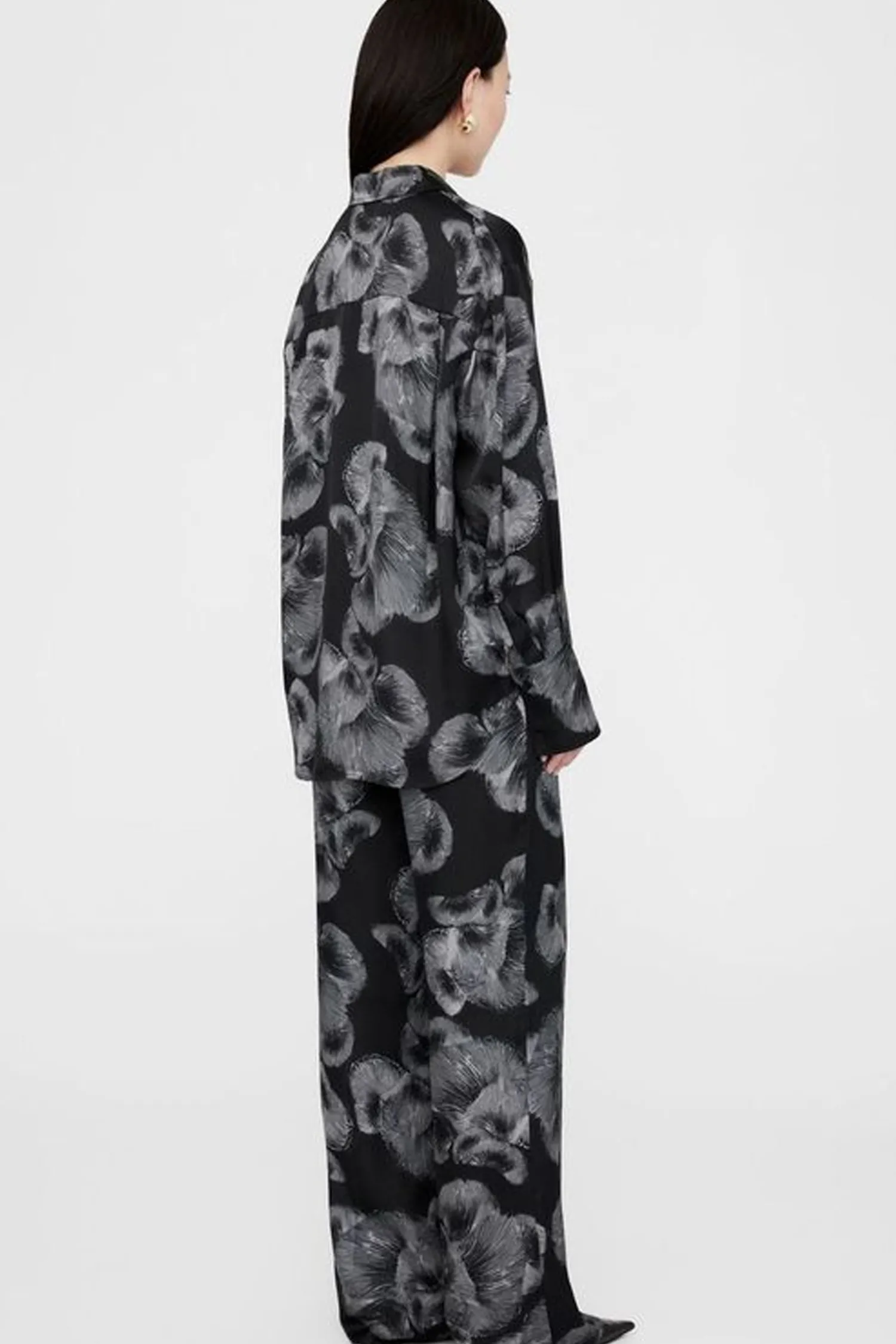 Fashion ANINE BING SOTO PANT BlackMushroomPrint