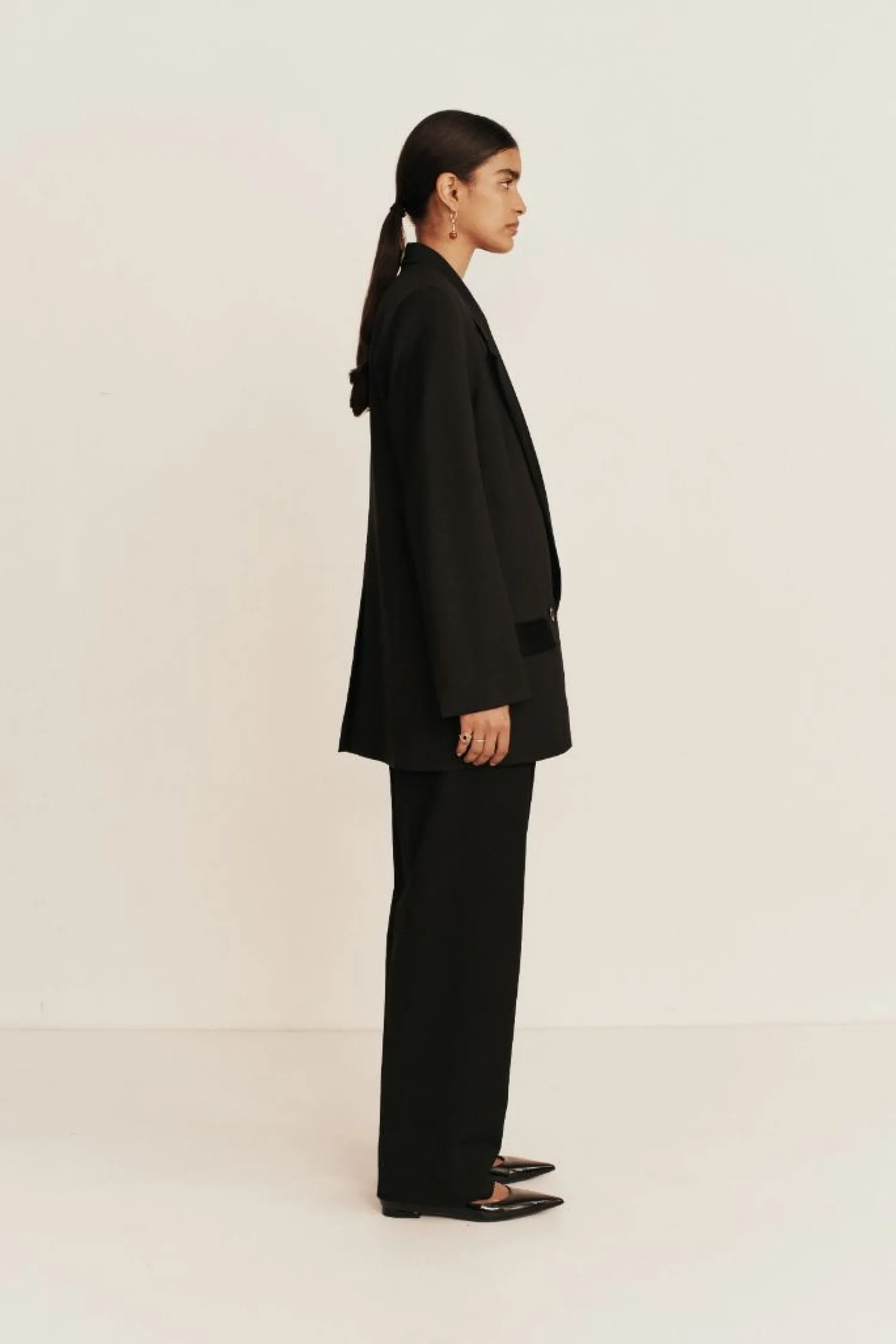 Cheap ESSE TUX DOUBLE BLAZER Black